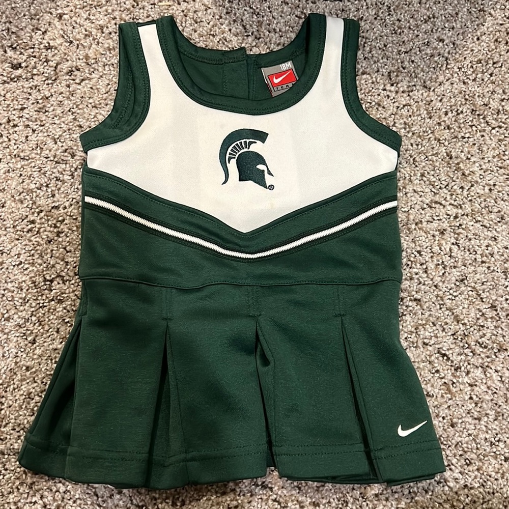 Michigan state university 18 month cheer leader outfit